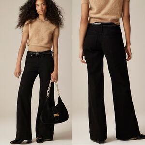 NWT J CREW Low-rise denim trouser in 1996 semi-stretch in Black Rinse 29 TALL